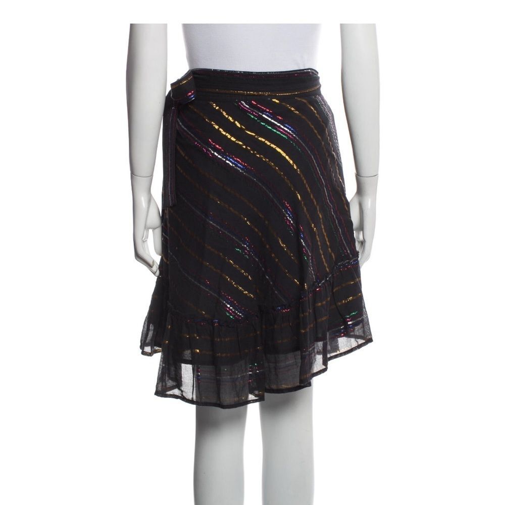 Apiece Apart Skirt.  Metallic, Wrapped and High low. - Picture 3 of 6